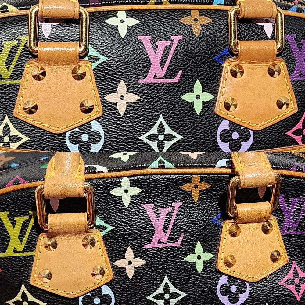 Authentic Louis Vuitton Black multicolor trouville - Picture 8 of 14